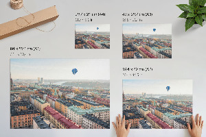 Plakat Balon nad miastem