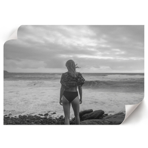 Plakat ścienny Kobieta nad wodą