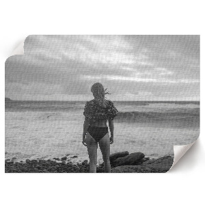 Plakat ścienny Kobieta nad wodą