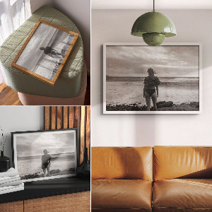 Plakat ścienny Kobieta nad wodą