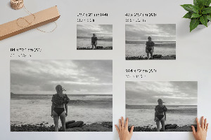 Plakat ścienny Kobieta nad wodą