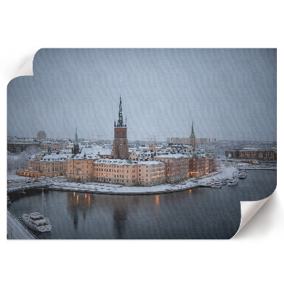 Plakat na płótnie z motywem zimowej panoramy