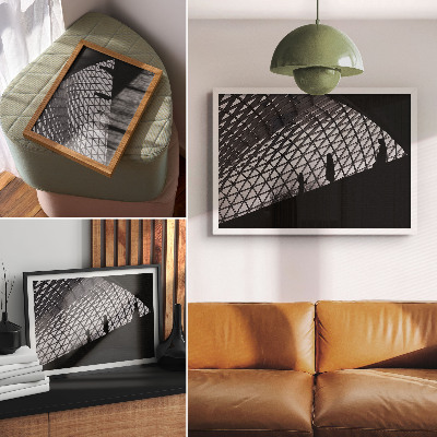 Plakat z motywem architektonicznym