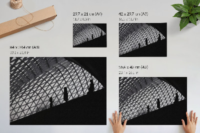 Plakat z motywem architektonicznym