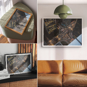 Plakat na płótnie Miejski zgiełk