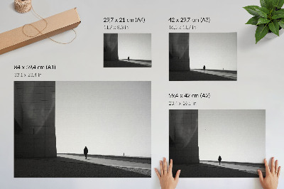 Plakat na płótnie z minimalistyczną sceną