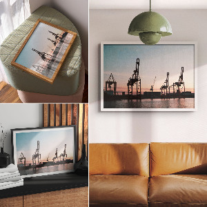 Plakat ścienny Port industrialny