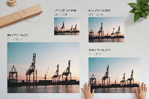 Plakat ścienny Port industrialny