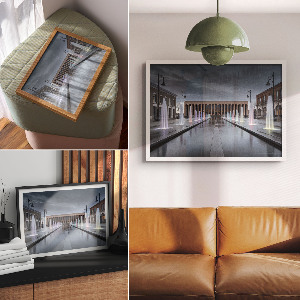 Plakat dekoracyjny Kolorowe fontanny