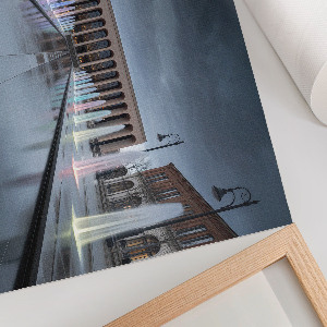 Plakat dekoracyjny Kolorowe fontanny