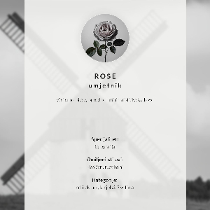 Plakat Wiatrak z końmi