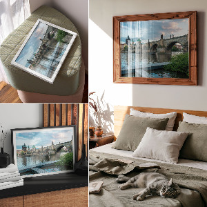 Plakat na ścianę Historyczny most