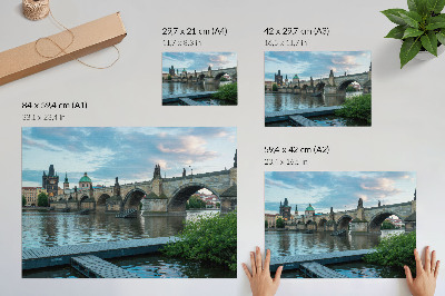Plakat na ścianę przedstawiający historyczny most