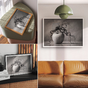 Plakat ścienny Jabłko z gałęziami