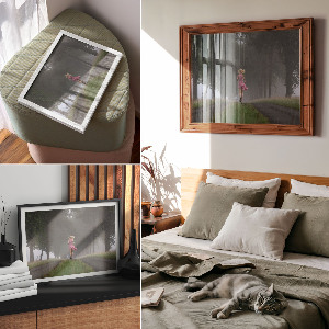 Plakat dekoracyjny Bieg przez las