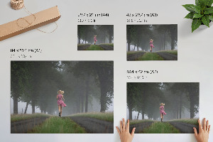 Plakat dekoracyjny Bieg przez las