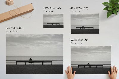 Plakat „Spokój” — motyw refleksji