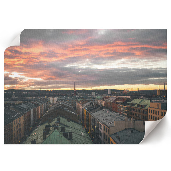 Plakat ścienny Miejski zachód