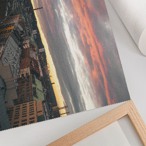 Plakat ścienny Miejski zachód