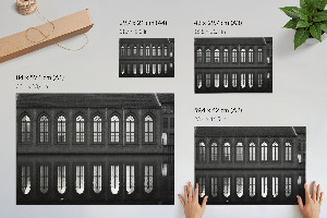 Plakat na ścianę Czarno-białe odbicie