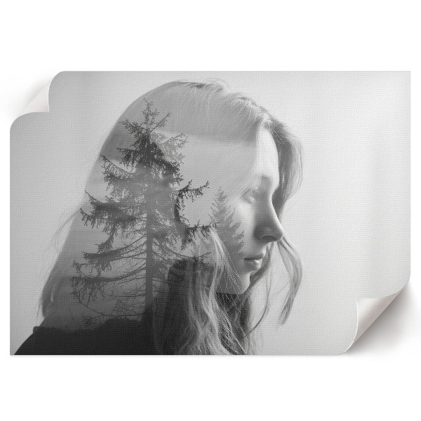 Plakat ścienny Drzewo twarz