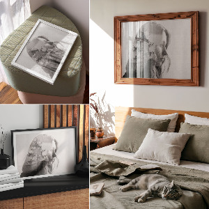 Plakat ścienny Drzewo twarz