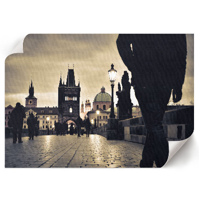 Plakat przedstawiający zabytkowe miasto