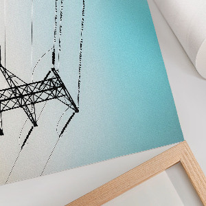 Plakat dekoracyjny Ptaki na przewodach