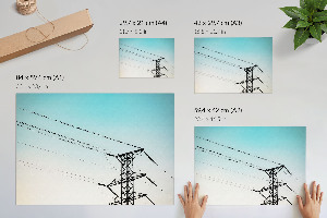 Plakat dekoracyjny Ptaki na przewodach