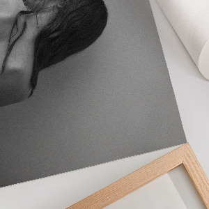 Plakat dekoracyjny Czarno-biała sylwetka