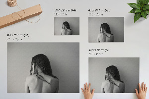 Plakat dekoracyjny Czarno-biała sylwetka