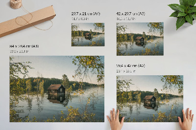 Plakat „Jeziorny spokój”