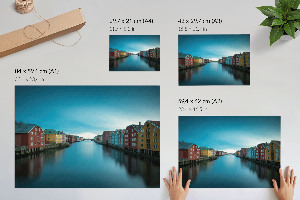 Plakat na płótnie Kolorowe budynki