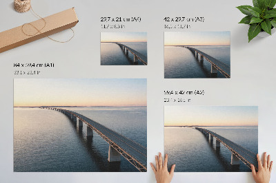 Plakat ścienny z motywem mostu morskiego