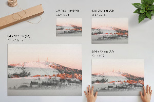 Plakat ścienny Zimowe wzgórze