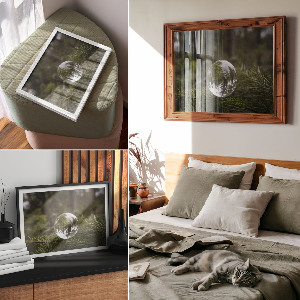 Plakat dekoracyjny Sosnowe odbicie