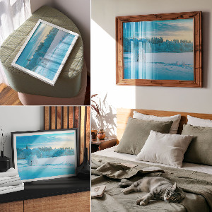 Plakat na ścianę Zimowy pejzaż