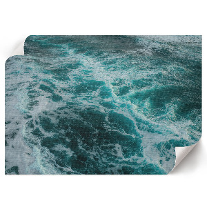 Plakat z motywem oceanicznych fal