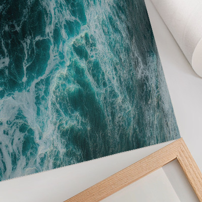 Plakat z motywem oceanicznych fal