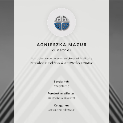 Plakat przedstawiający nowoczesną architekturę