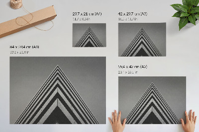 Plakat przedstawiający nowoczesną architekturę
