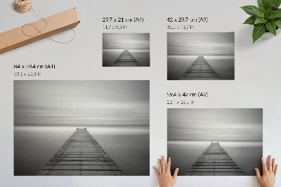 Plakat dekoracyjny „Minimalistyczne molo”