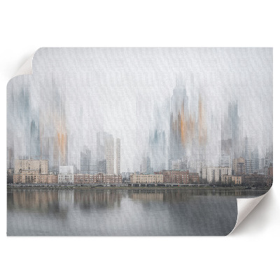Plakat „Miasto zamglone”