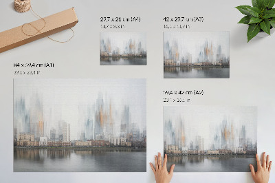 Plakat „Miasto zamglone”