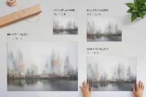 Plakat Miasto zamglone