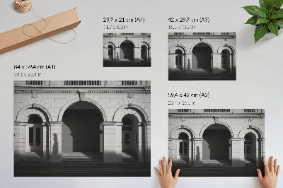 Plakat na ścianę „Cienie i łuki”