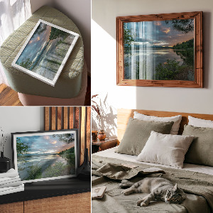 Plakat Zachód słońca