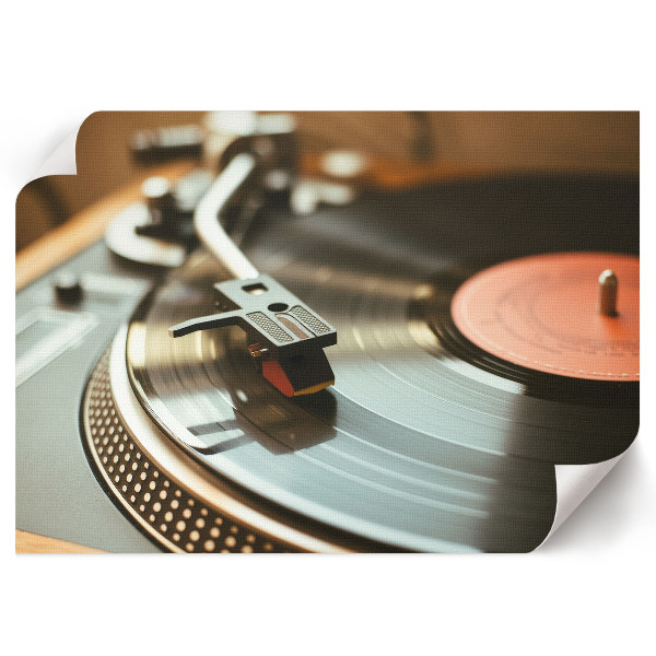 Plakat na płótnie Winylowa płyta