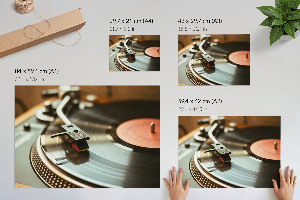 Plakat na płótnie Winylowa płyta