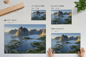 Plakat Górski pejzaż